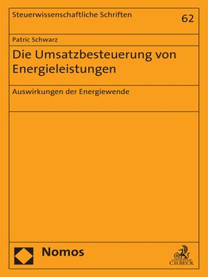 cover image of Die Umsatzbesteuerung von Energieleistungen